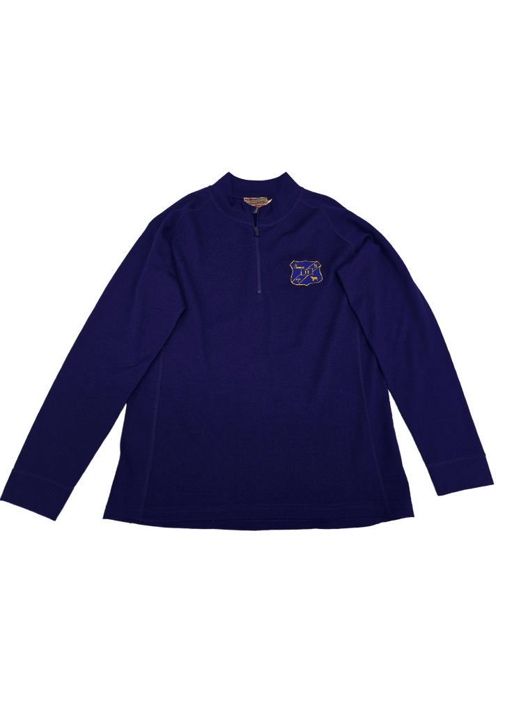 Tokomairiro High School Half Zip Merino Navy